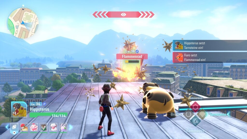 Kampfscreenshot aus Pokémon-Legenden: Z-A.