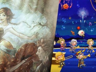 Montage aus Octopath Traveler II und Theatrhythm Final Bar für Most Wanted Februar 2023