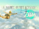 Screenshot von The Legend of Zelda: Tears of the Kingdom. Der Held Link fällt mit ausgebreiteten Amen durch die Wolken, rechts von ihm befindet sich das Logo des Spiels. Darüber der Schriftzug "A Week in the Kingdom"