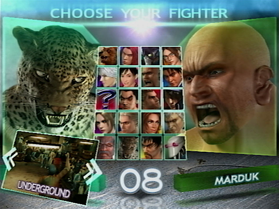 Tekken 4 Character Select