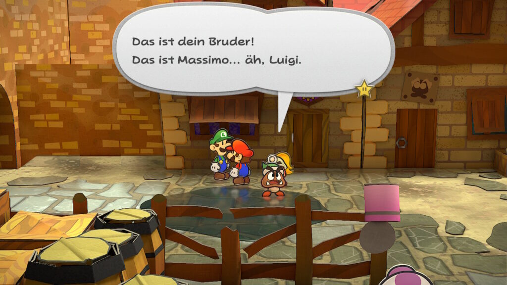 Gumbrina nennt Luigi erst einmal Massimo.