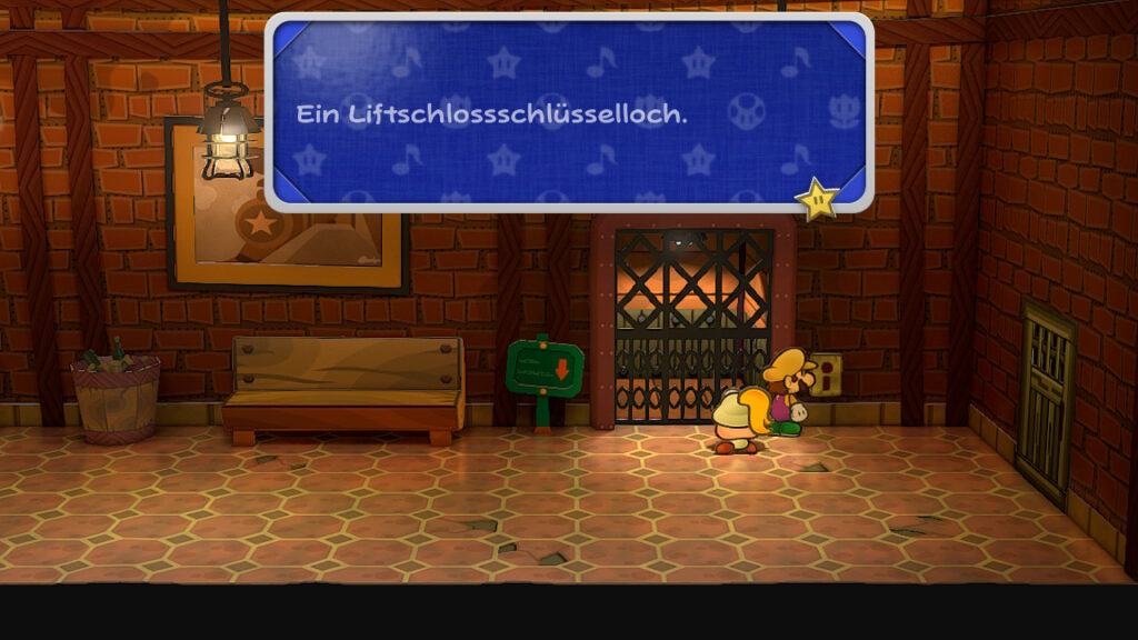 "Ein Liftschlossschlüsselloch."