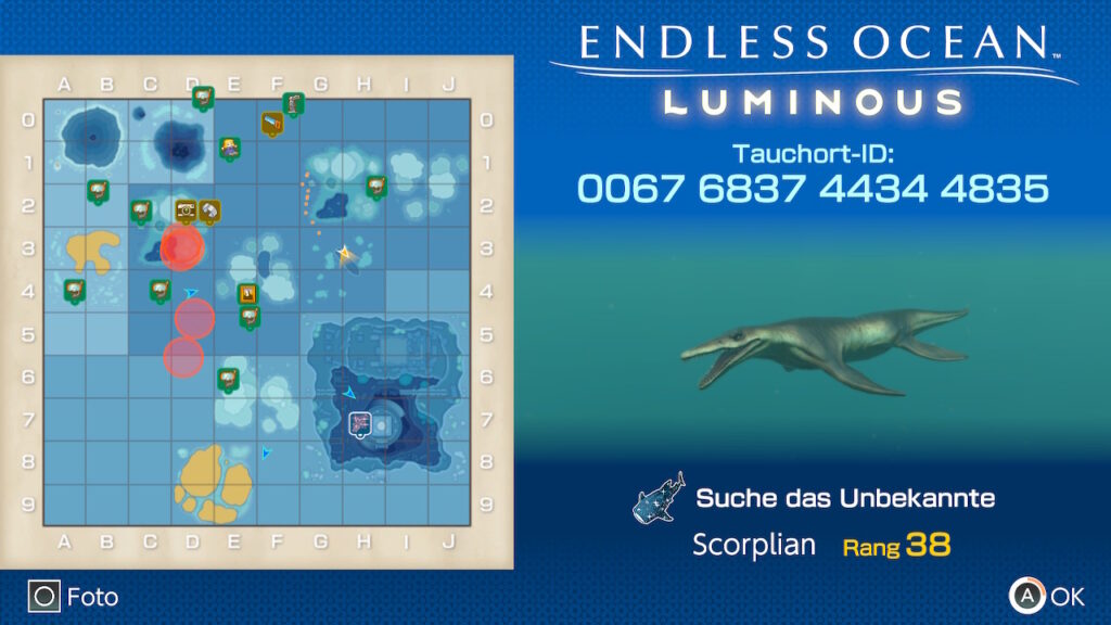 Endless Ocean Luminous Map Code