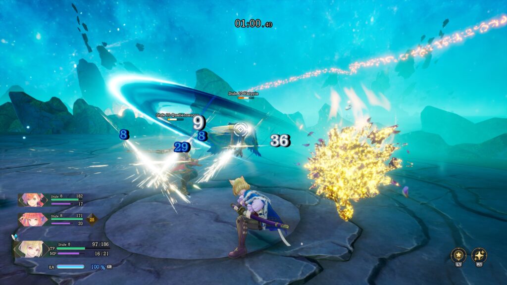 Beispielkampf in Visions of Mana.