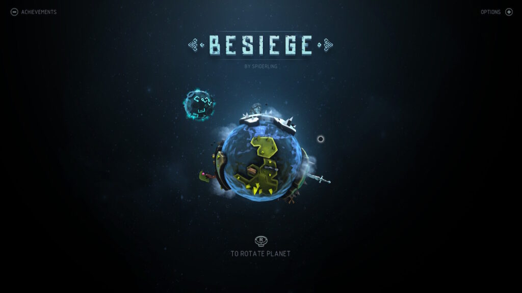 Die Hauptmenü Galaxie von Besiege