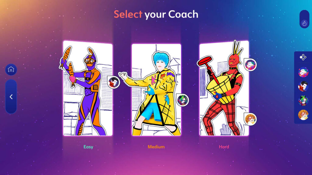 Die Auswahl der Coaches.