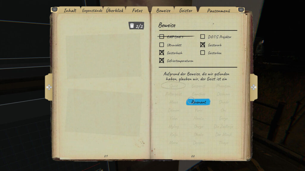 Collecting ghost evidences