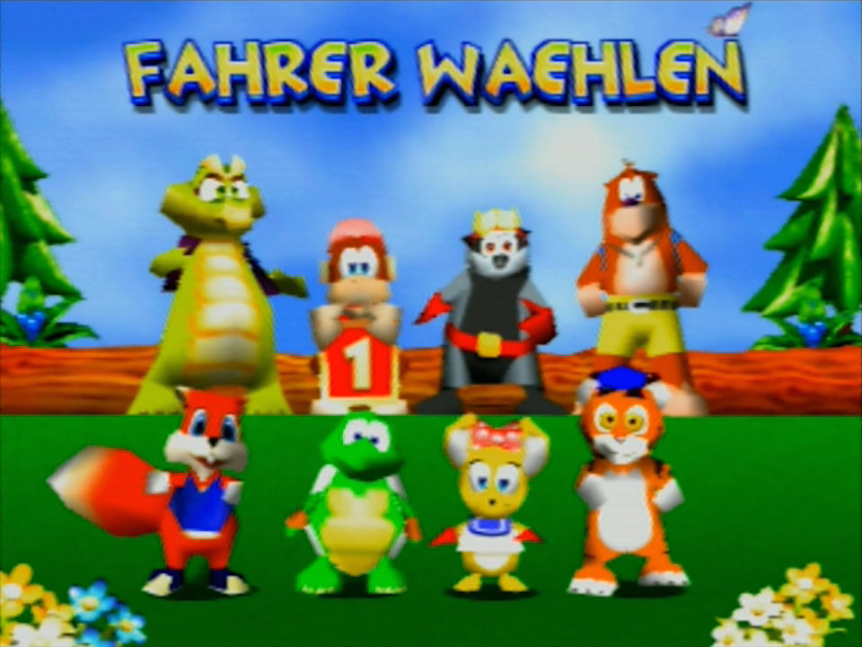 Starting character roster