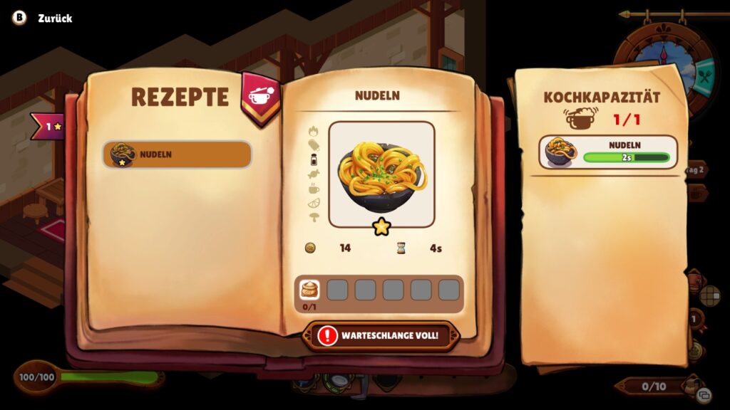 Ein zum Kochen ausgewähltes Rezept.