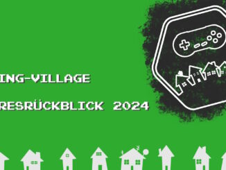 Logo und Titelblatt "Gaming-Village Jahresrückblick 2024"