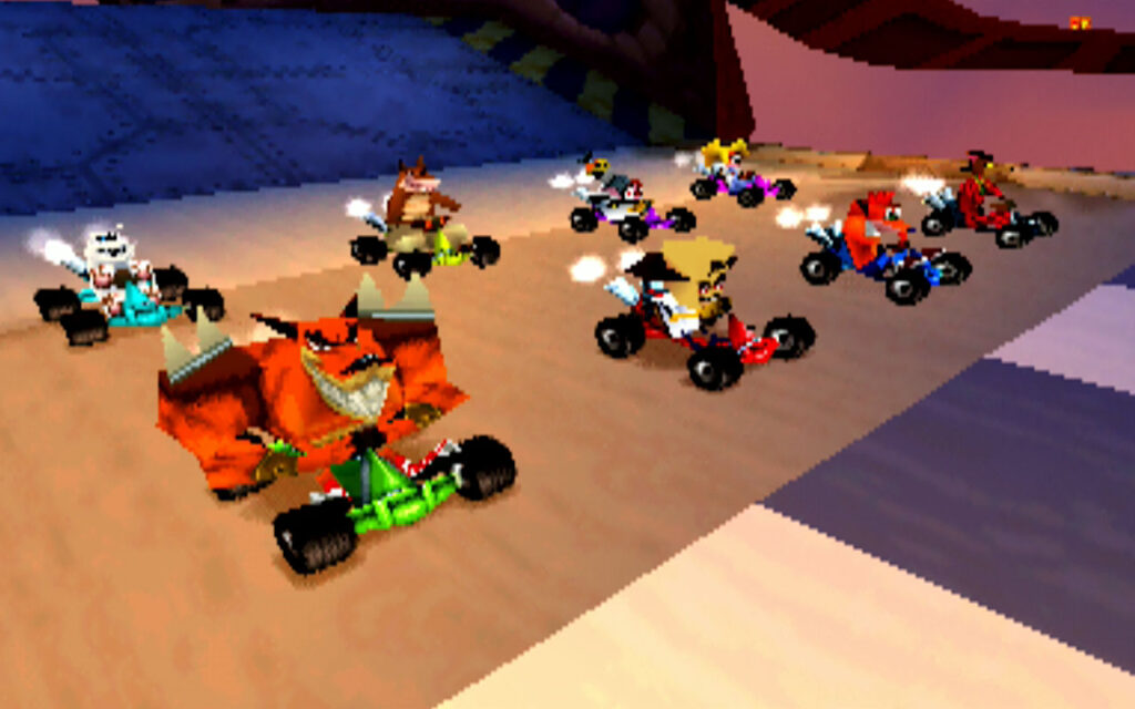 Beginn eines Rennens in Crash Team Racing