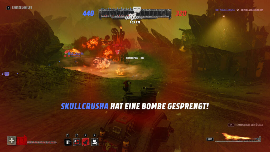 Mördakonvoi in Warhammer 40,000: Speed Freeks mit einem Panzer