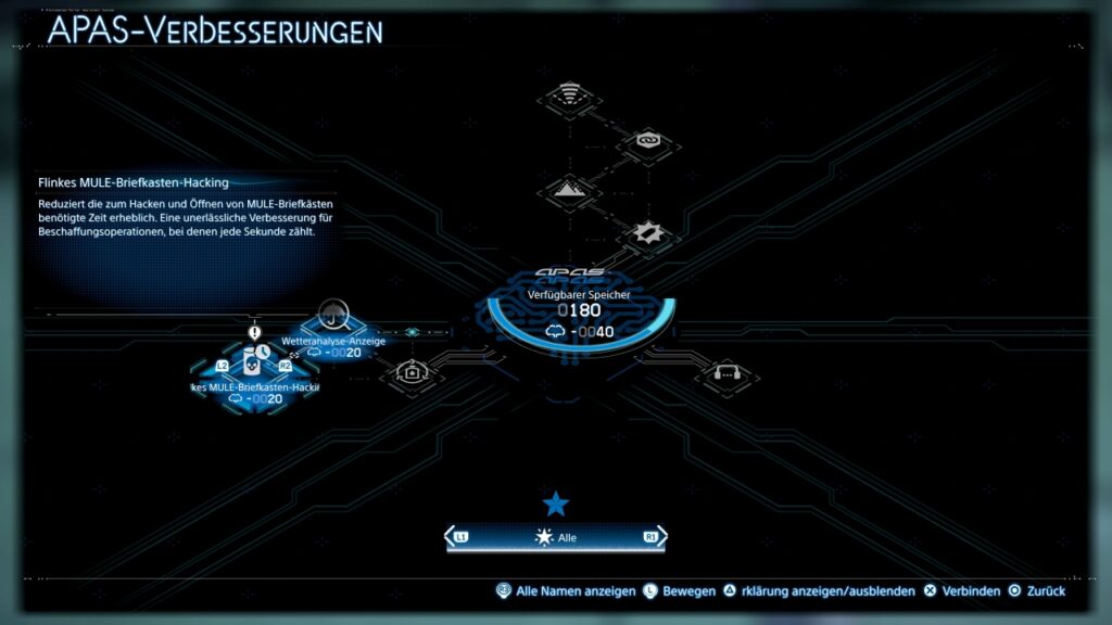 APAS-Verbesserungen, darunter die Möglichkeit, MULE-Briefkästen schneller zu hacken.