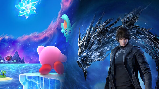 Montage zu den Most Wanted August 2025 aus Kirby and the Forgotten Land Star Crossed World und Lost Soul Aside