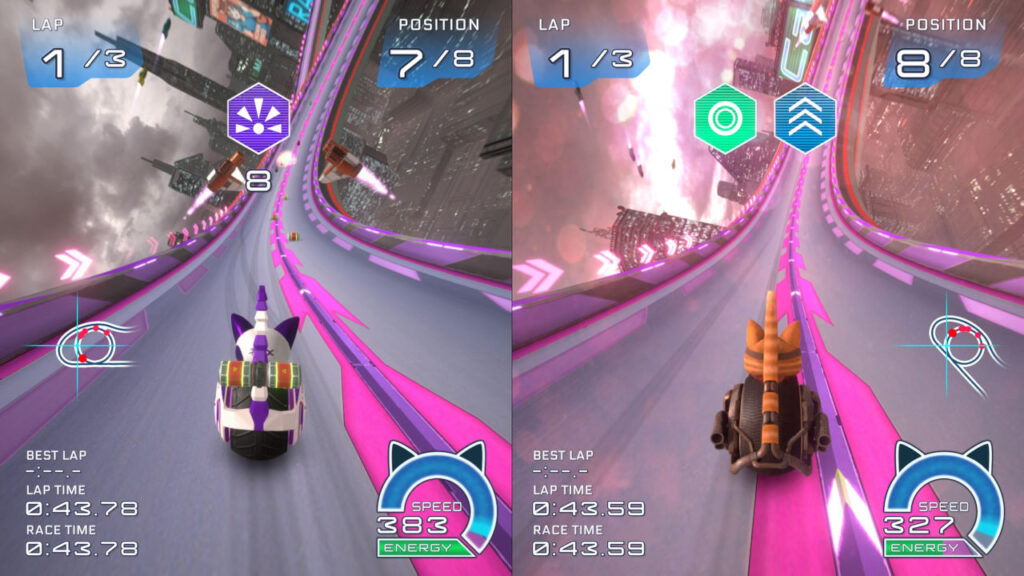 Splitscreen Modus in RollCats