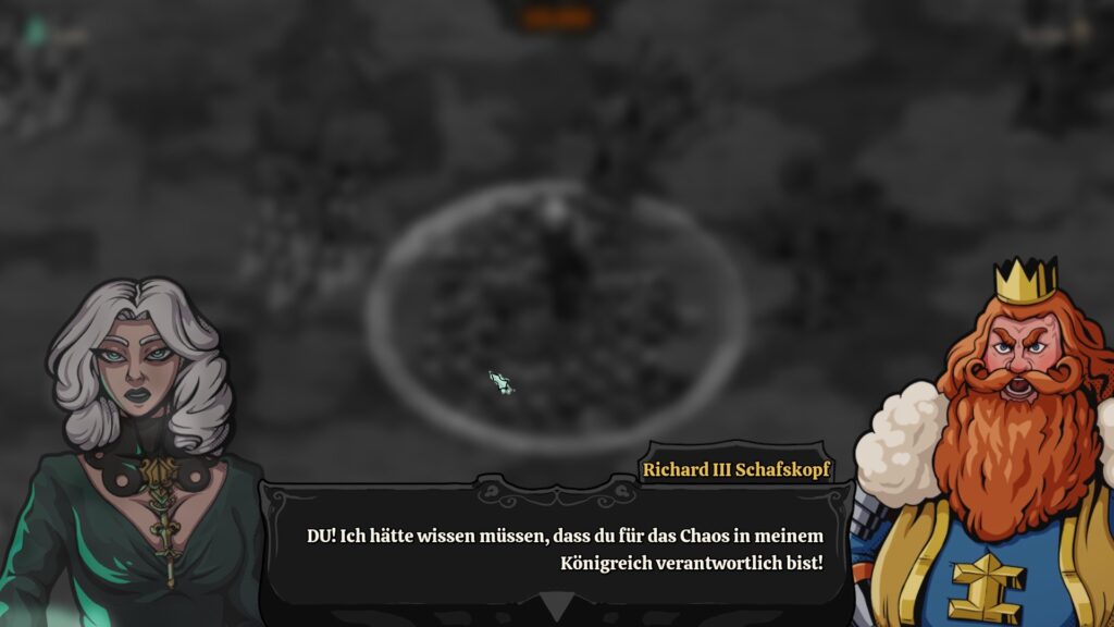 Richard III Schafskopf: "DU! Ich hätte wissen müssen, dass du für das Chaos in meinem Königreich verantwortlich bist!"