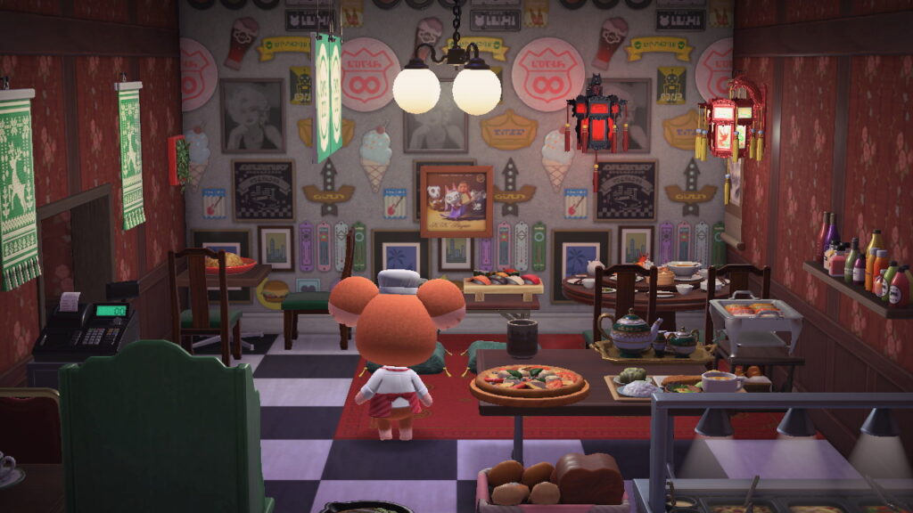 Blick von der Seitenwand auf die Asia-Ecke