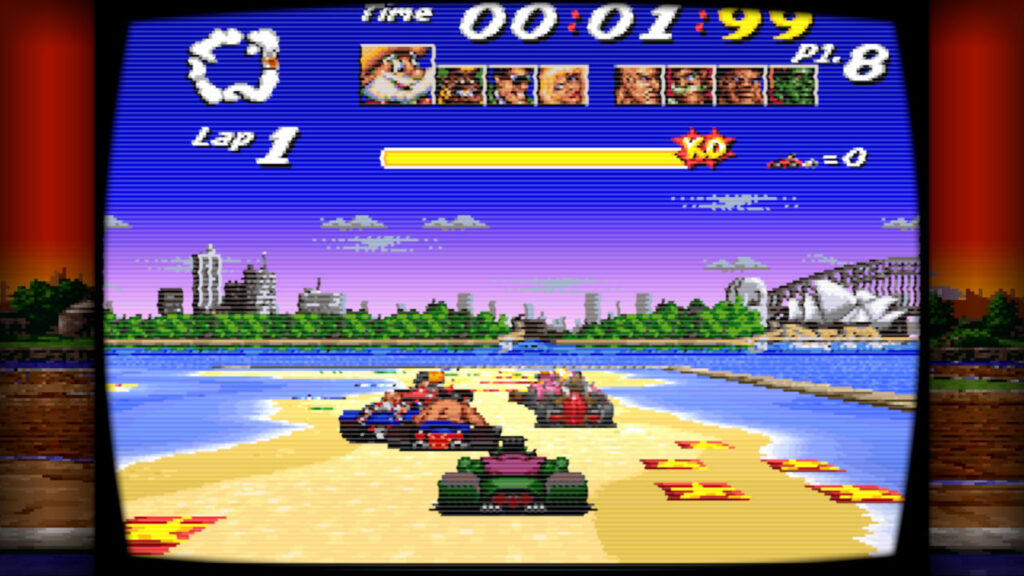 Frank in Street Racer N16 mit Retro TV Filter