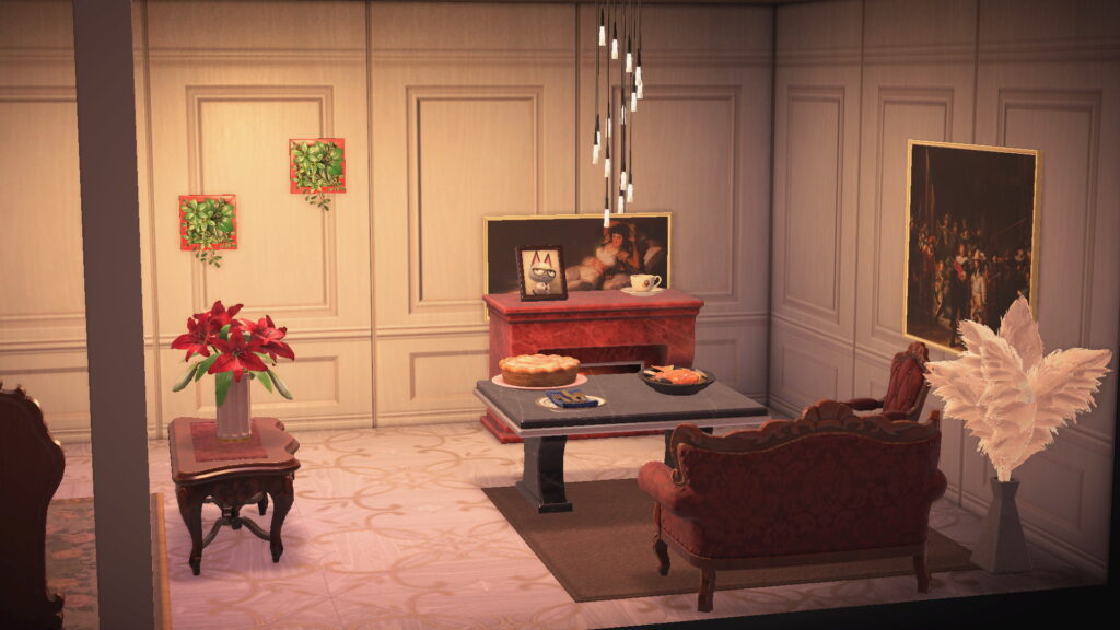 Ein weiteres Zimmer. Auf einem Kamin steht ein Foto von Gunnar.