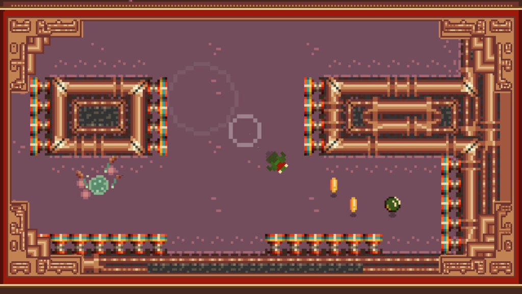 Eine grüne Kaugummi-Kugel im Sumpf.