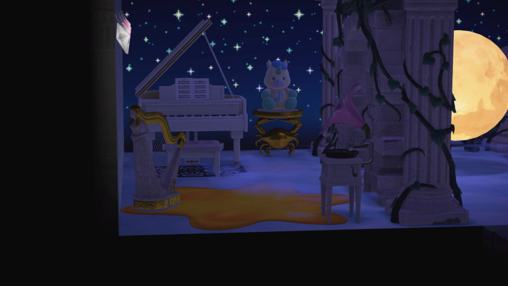 Screenshot der Musikecke in Jimmys Himmlisch hausen