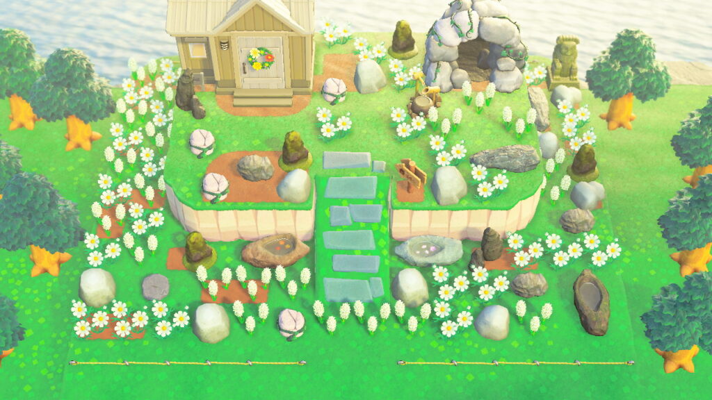 Blick von oben auf den beschriebenen Ort zum Bergsteigen.