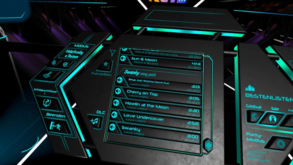 Trackliste Swanky Song Pack