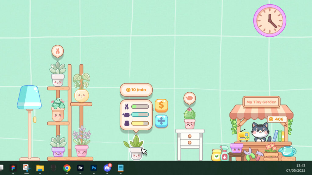 Screenshot aus dem Spiel "My Tiny Garden"