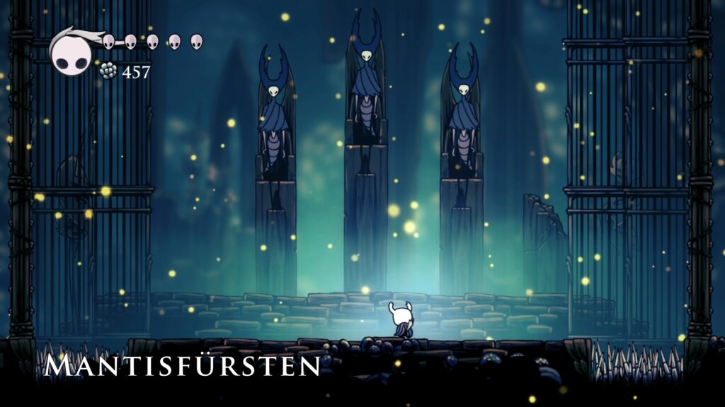 Begegnung mit den Mantisfürsten, die noch im Hintergrund sind.