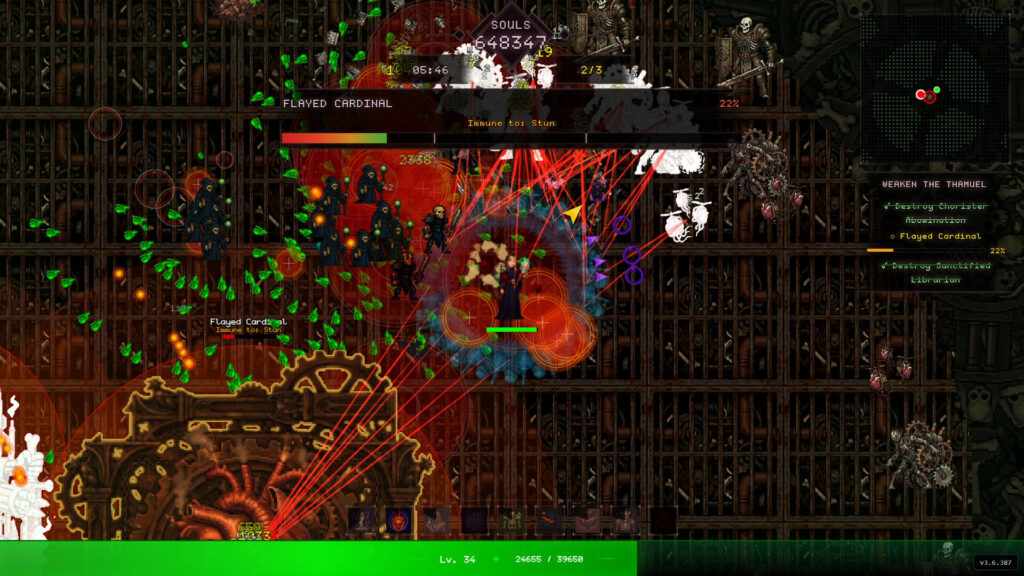 Schreenshot vom Kampfgameplay von Codex Mortis