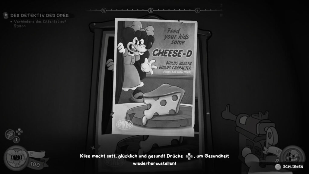 Ein Werbeplakat für Käse (das Heilitem)