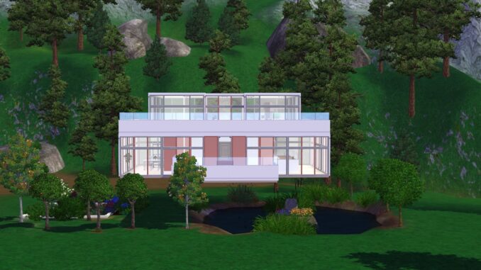 Ein schwebendes Haus mit Glasfronten: Das Meditationshaus