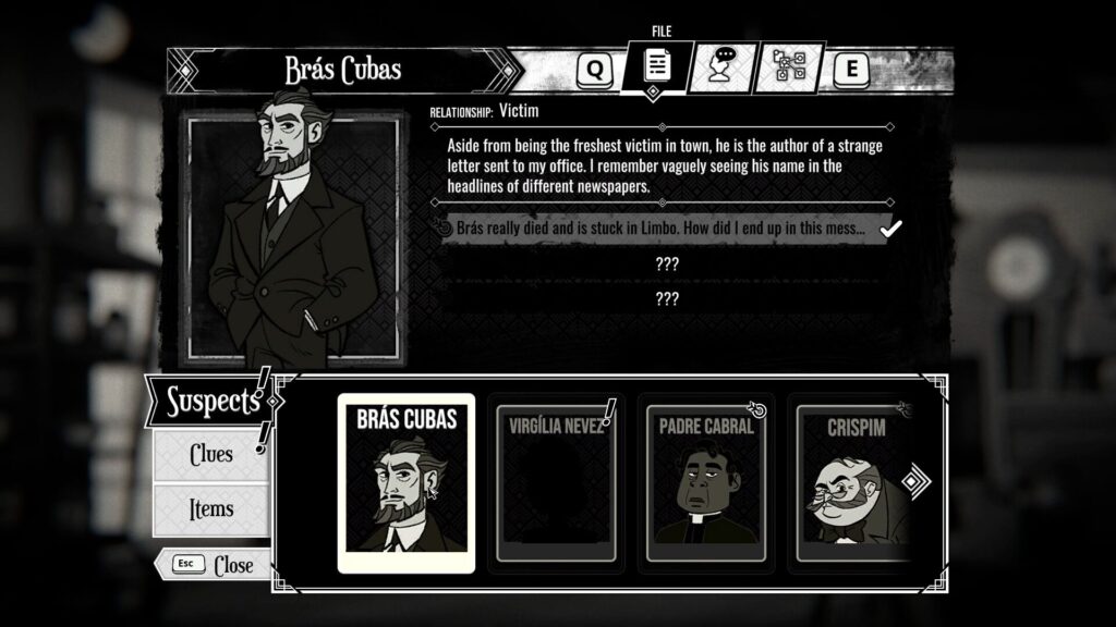 Screenshot aus The Posthumous Investigation