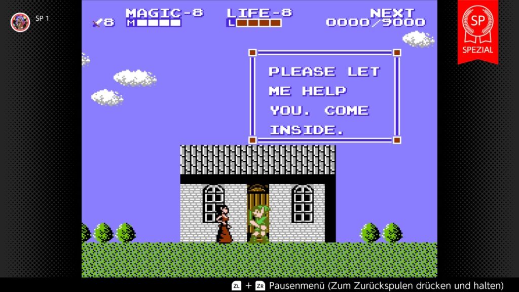 Heilerin: "PLEASE LET ME HELP YOU. COME INSIDE."