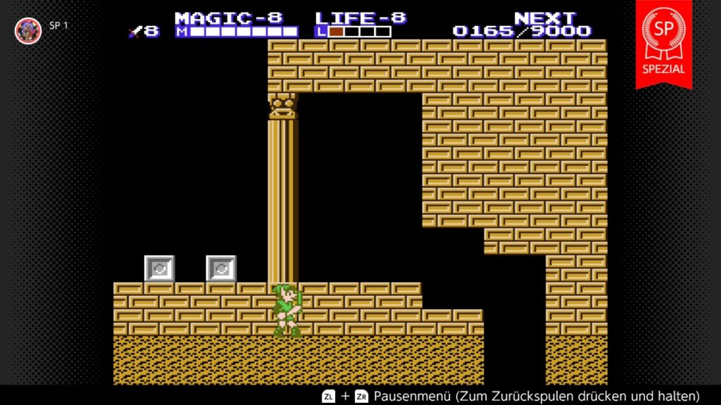 Link geht unter der Barriere des Großen Palastes hindurch