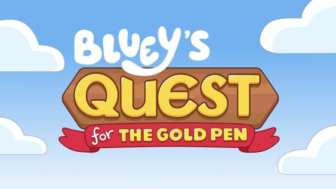Artwork Bluey's Quest for the Gold Pen
