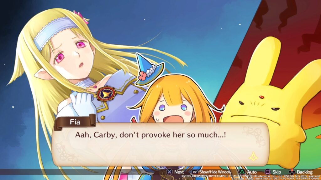 Fia: "Aah, Carby, don't provoke her so much ...!"