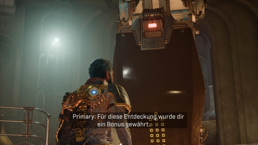 Primary: "Für diese Entdeckung wurde dir ein Bonus gewährt."