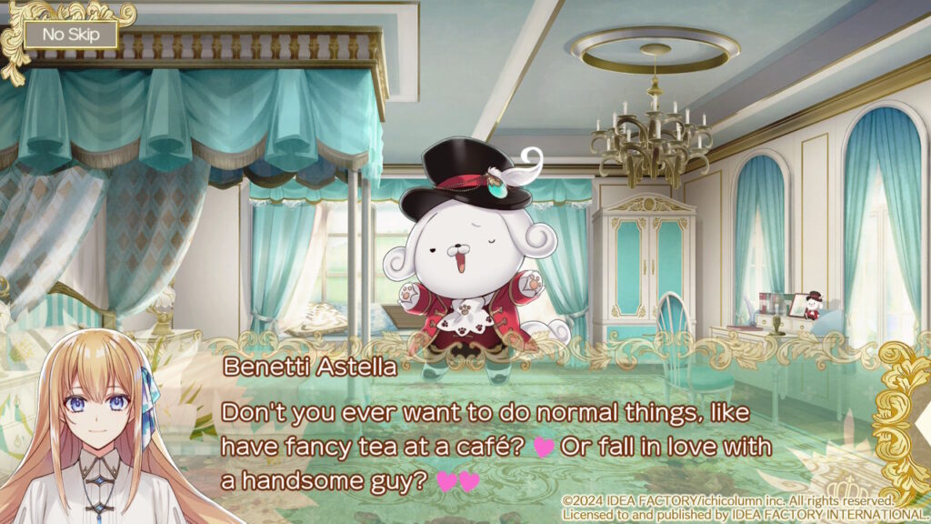 Benetti: "Don't you ever want to do normal things, like have fancy tea at a café? ♥ Or fall in love with a handsome guy? ♥♥"