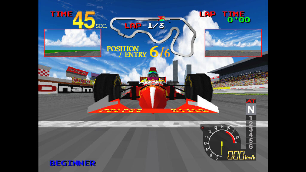 Die Startlinie von Arcade Archives 2 Ace Driver