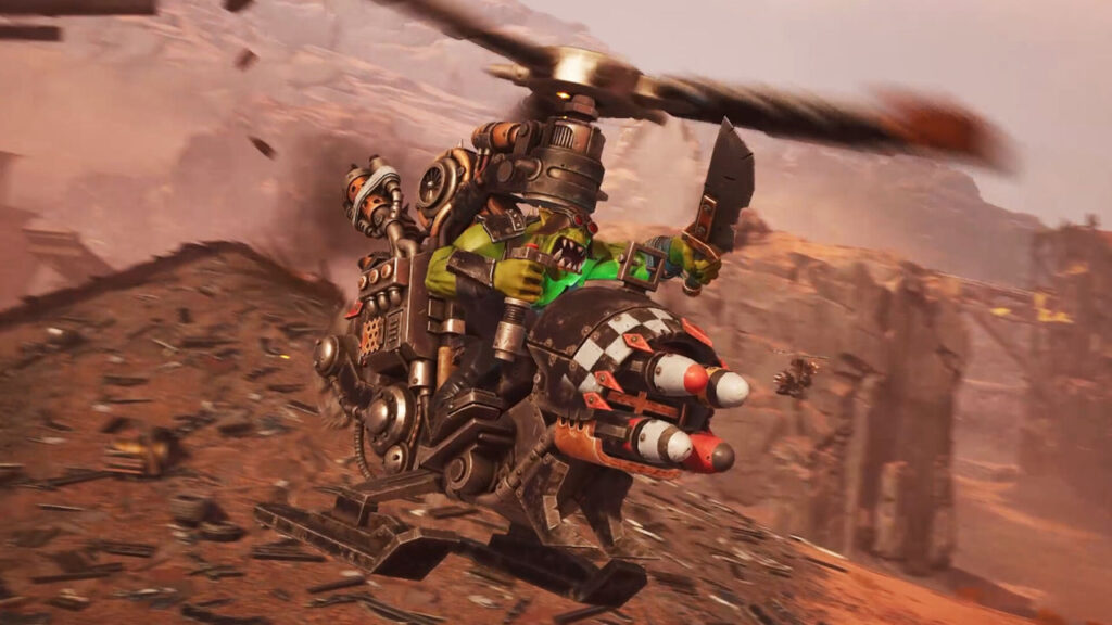 Ein Deffkopta von Warhammer 40,000 Speed Freeks