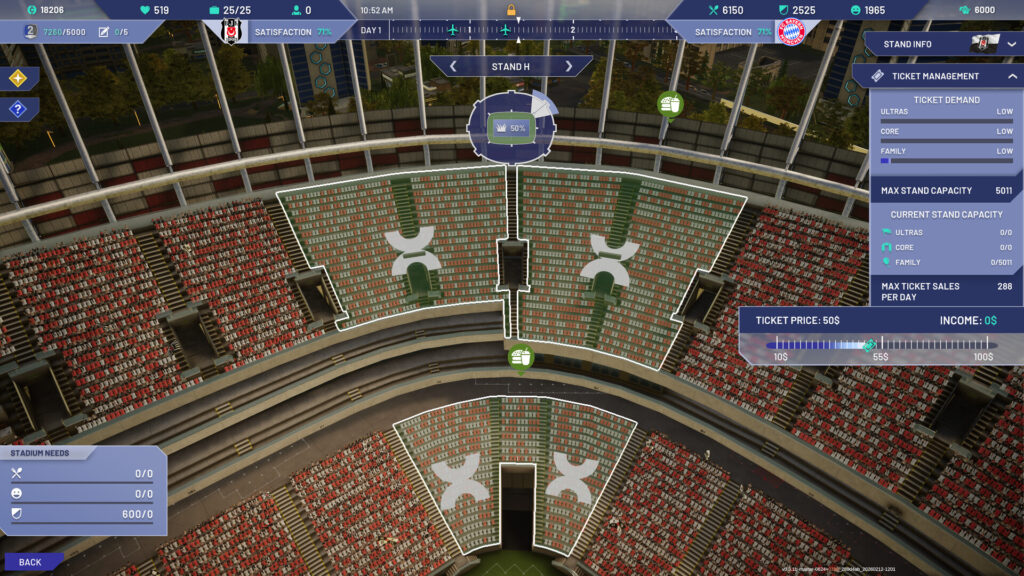 Screenshot aus Copa City