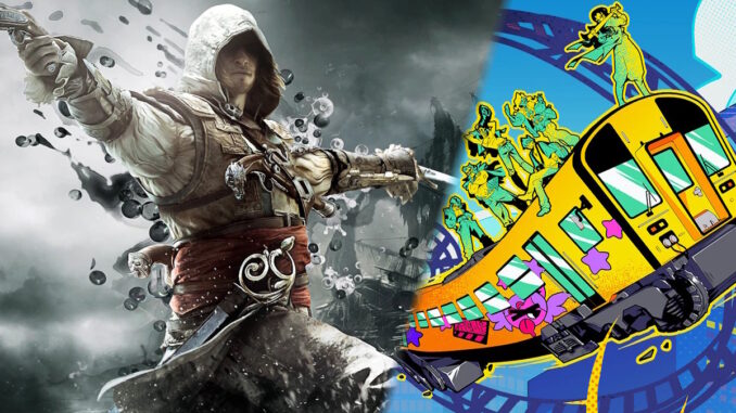 Most Wanted Juli 2026-Montage aus einem Artwork von Assassin's Creed Black Flag Resynced und Denshattack