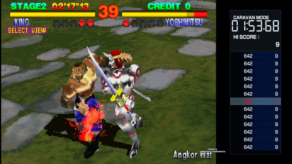 King gegen Yoshimitsu im Caravan Mode