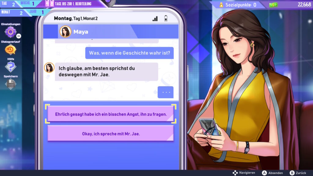 Textnachricht von Maya