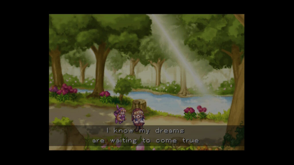 Cornet singt im Wald: "I know my dreams are waiting to come true"