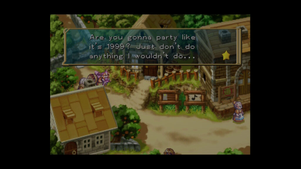"Are you gonna party like it's 1999? Just don't do anything I wouldn't do ..."