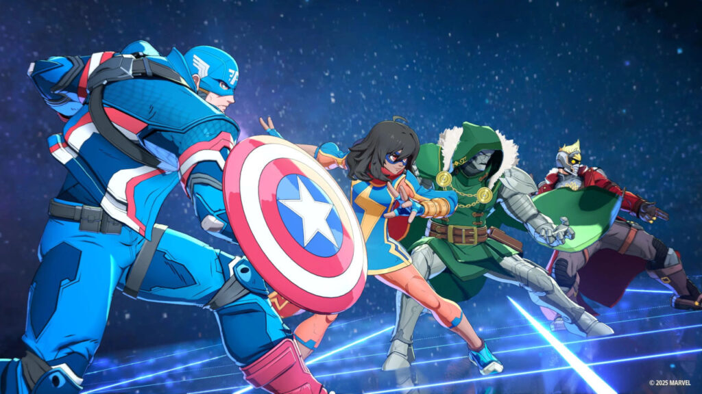 Captain America, Ms. Marvel, Doctor Doom und Starlord in Marvel Tokon