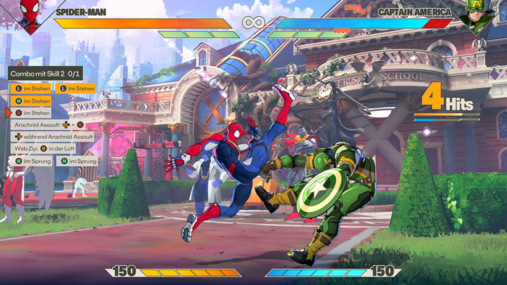 Spider-Man in einer Combo-Challenge von Marvel Tokon