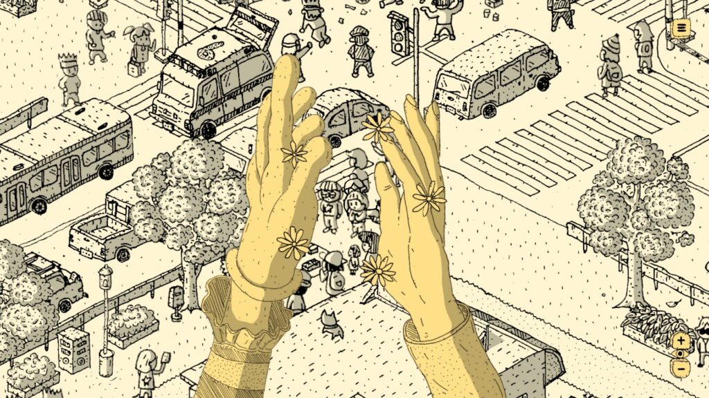 High Five mit einer Person, der Frend geholfen hat.